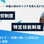 育成就労制度特定技能制度-違い